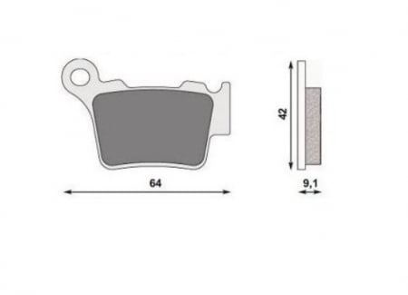 Placute frana spate KTM SX/EXC '04-'20 sinterizat enduro Forma [1]