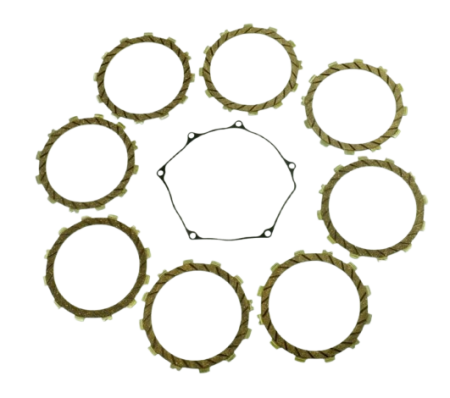 Transmisie - Set discuri frictiune ambreiaj cu garnitura capac inclusa Suzuki RMZ 250 '07-'22 Athena P40230082