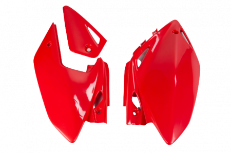 Plastice - Set laterale spate Honda CRF 450X '05-'16 Negru/Alb/Rosu