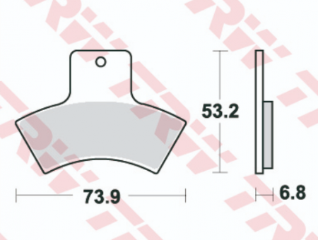 Set placute frana ATV Polaris/Linhai MCB762SI [1]