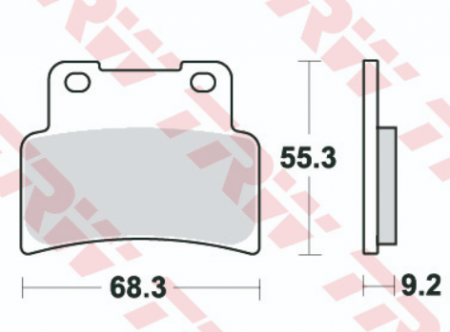 Set placute frana fata Yamaha YZF R125 '16-'21, MT 125 '14-'18 MCB785 [1]