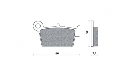 Sistem Franare - Set placute frana spate Brenta Beta/Yamaha/Kawasaki/Sherco/Suzuki