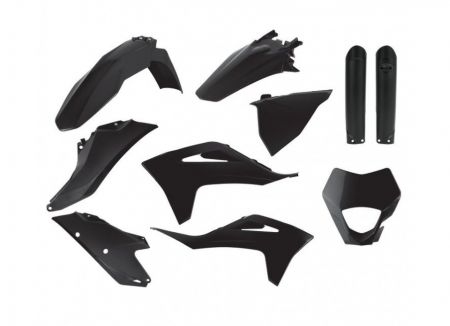 Componente plastic - Set plastice GasGas EC 250/300 TPI '21-'23; EC-F 250/350 '21-'23 Black Polisport 91028