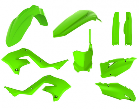 Set plastice Kawasaki KX 125/250, KX 450F '03-'08 Restyling 2022 Polisport 90933 [2]