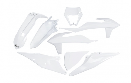 Plastice - Set plastice KTM EXC 125/150/250/300, EXC-F 250/350/450/500 '20-'22 UFO White
