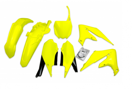 Plastice - Set plastice Yamaha YZF 250 '19-'22, YZF 450 '18-'22 Yellow Flou UFO YAKIT321DFLU