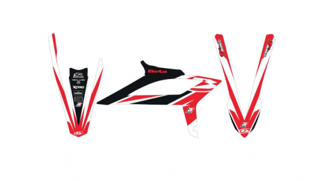 Beta - Set stikere Beta RR 2T/4T '20-'22 DREAM 4 Alb/Rosu/Negru