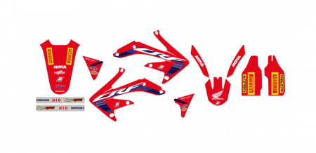 Plastice - Set stikere Honda CRF 450 '05-'08 Replica Team