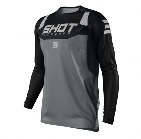 Tricouri/Bluze - Tricou Shot Contact Chase Gri/Negru
