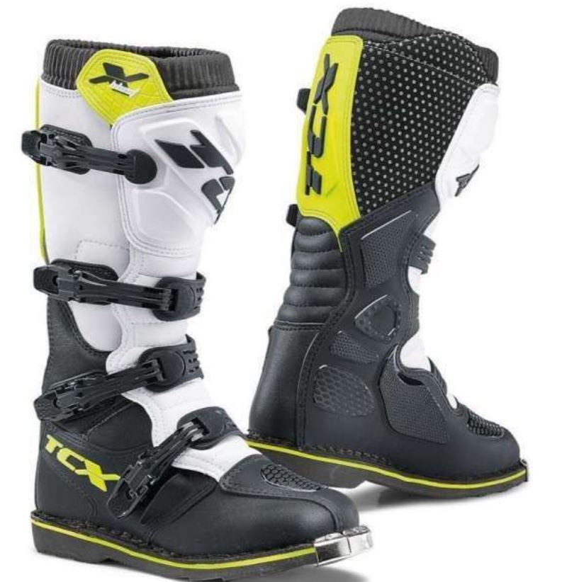 Implications Arrow Pronounce Cizme Enduro/MX TCX X-Blast Boots - Black/White