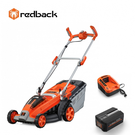 Curte si gradina - Set Redback E137C+EP20+EC20 - Masina de tuns gazonul pe acumulatori, acumulator 2Ah, incarcator standard
