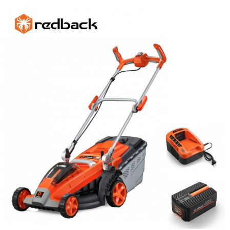 Curte si gradina - Set Redback masina de tuns gazon E137C 40V + acumulator Li-Ion EP40 40V/4Ah + incarcator EC20 40V/2A