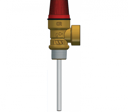 Accesorii panouri solare termice - Supapa de siguranta presiune/temperatura - 90 grade celsius/6bar - 3/4