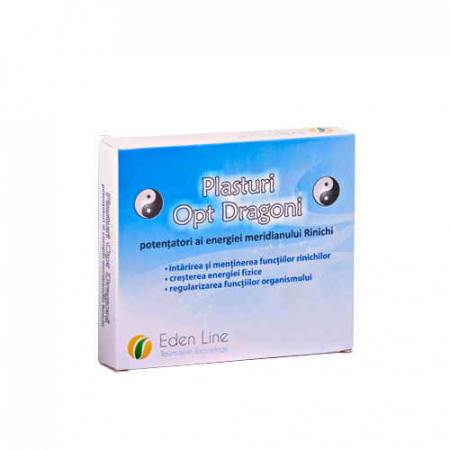 Plasturi terapeutici - Plasturii Opt Dragoni – potentatori al energiei meridianului Rinichi Eden Line Energym