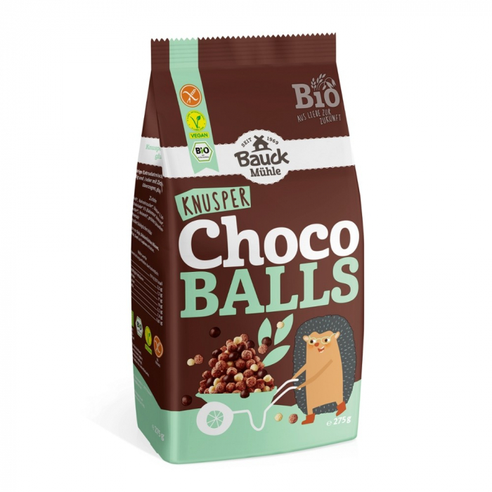 Bilute crocante bio cu ciocolata fara gluten, 275 g [1]