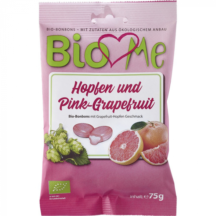 Bomboane bio cu grapefruit roz, 75 g [1]