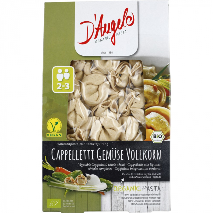 Cappelletti din cereale integrale umplute cu legume, 250 g [1]
