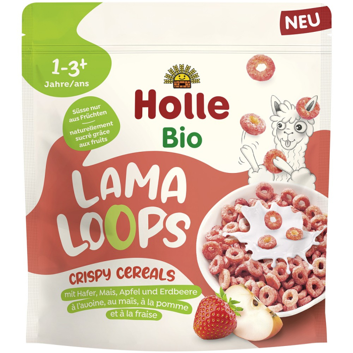 Cereale bio crocante cu fructe Lama Loops pentru copii, +1 an, 125 g [1]