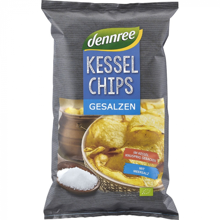 Chipsuri bio de cartofi cu sare, 125  g [1]