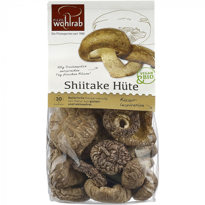 Ciuperci palarii de shiitake bio, deshidratate, 40 g [1]