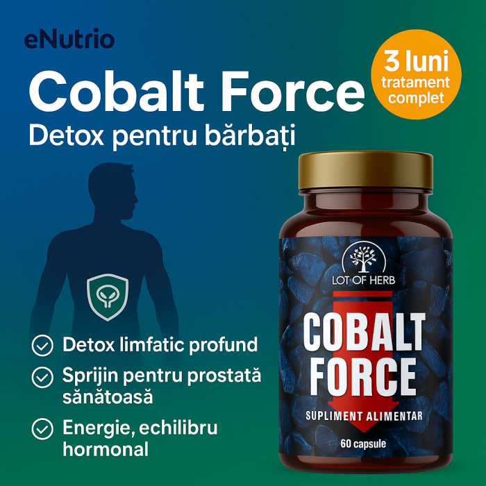 Cobalt Force 60 capsule – Supliment detox limfatic, vitalitate masculină și sănătatea prostatei [2]
