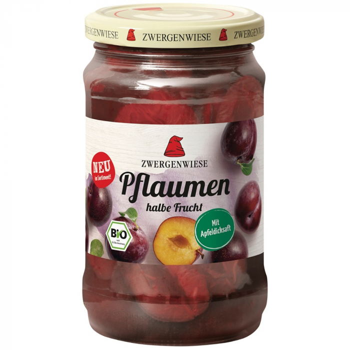 Compot bio de prune jumatati, fara gluten, 360 g [1]