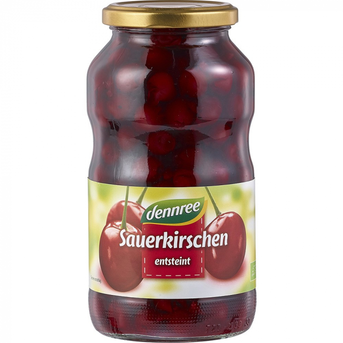 Compot de visine bio fara samburi, 700 g [1]