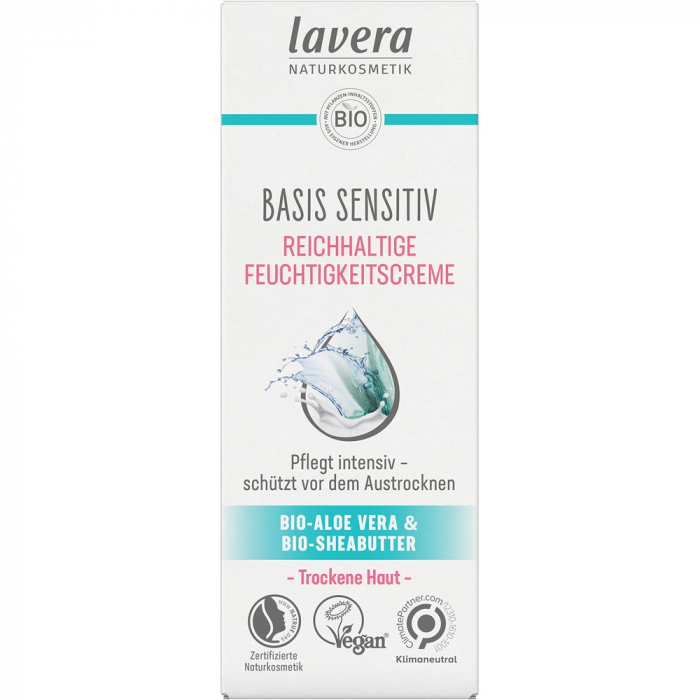 Crema sensitiv hidratanta cu aloe vera bio si unt de shea bio pentru ten uscat, 50 ml [1]