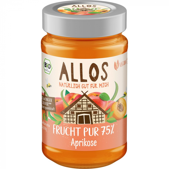 Dulceata bio de caise cu sirop de agave, 250 g [1]