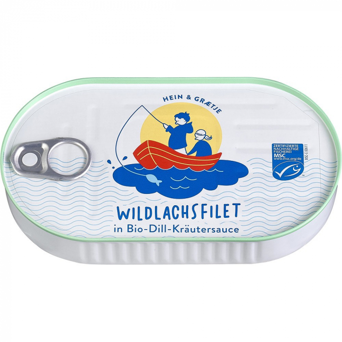File de somon salbatic in sos bio de marar si ierburi, 200 g [1]