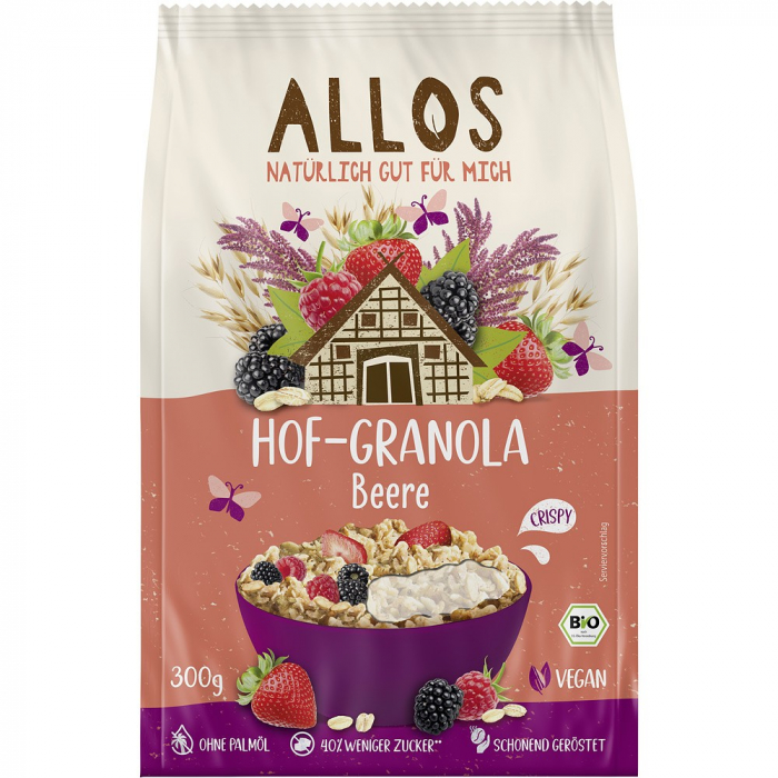 Granola bio cu fructe de padure, 300 g [1]