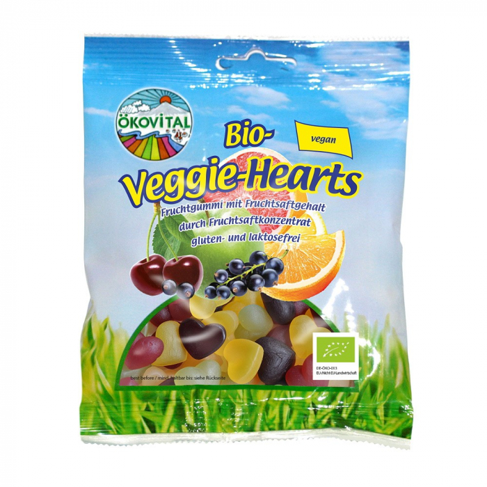Jeleuri bio inimioare cu fructe, vegane, fara lactoza si gluten, 80 g [1]