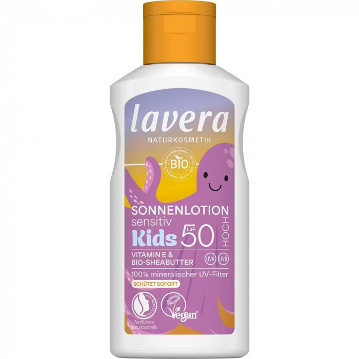 Lotiune protectie solara pentru copii LSF50, cu unt de shea bio, 100 ml [1]