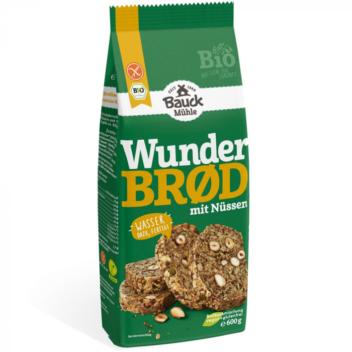Mix bio de paine cu seminte si alune, fara gluten, 600 g [1]