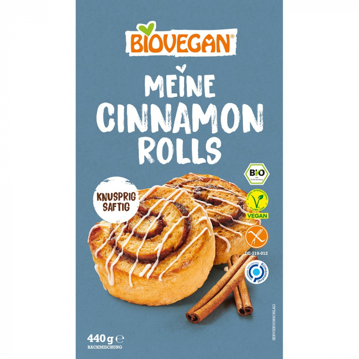 Mix bio pentru rulouri cu scortisoara, fara gluten, 440 g [1]