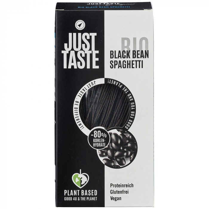 Paste proteice bio, spaghete din fasole neagra, fara gluten, 250 g [1]
