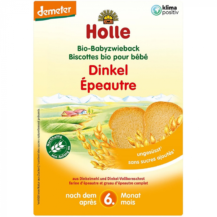 Pesmeti din grau spelta pentru copii, +6 luni, 200 g [1]