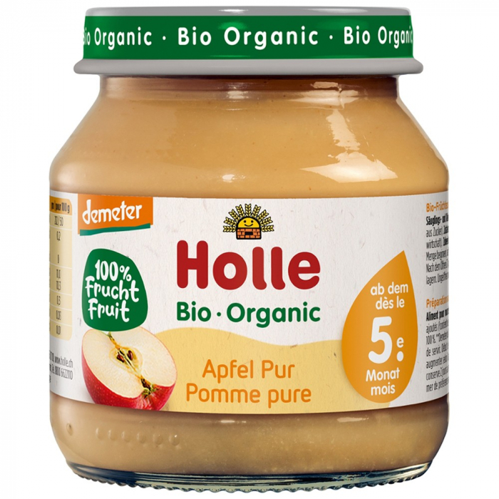 Piure bio de mere pentru copii, +5luni, 125 g [1]