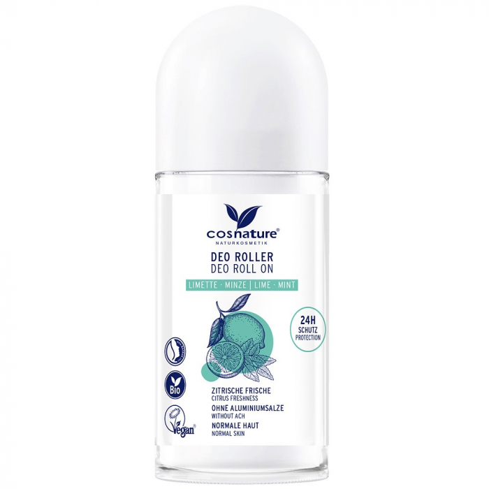 Roll-on cu lime bio si menta, fara aluminiu, 50 ml [1]