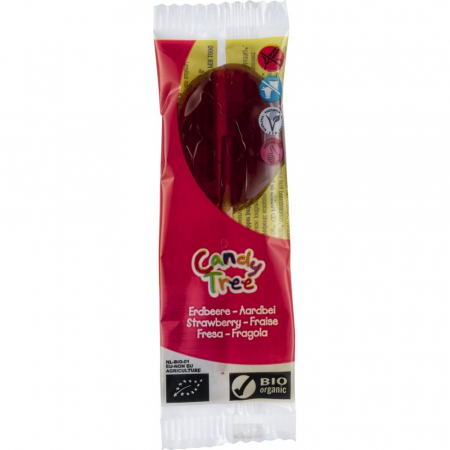 Bomboane bio - Acadele bio cu capsuni FARA GLUTEN, 13 g