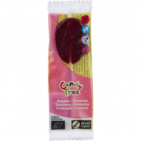 Bomboane bio - Acadele bio cu zmeura FARA GLUTEN, 13 g
