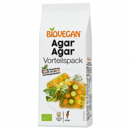 Ingrediente patiserie bio - Agar Agar fara gluten bio, 100 g