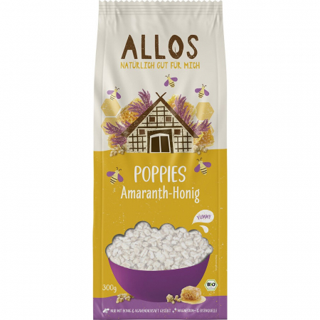 Cereale bio expandate - Amarant expandat cu miere, 300 g