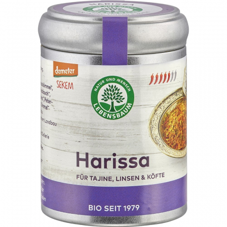 Condimente si supe bio - Amestec de condimente picante Harissa, 70 g