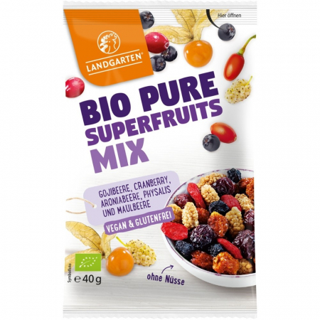 Fructe bio uscate - Amestec de superfructe bio pure, 40 g