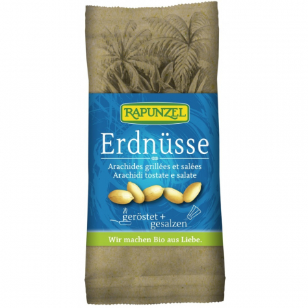 Nuci si alune bio - Arahide bio prajite si sarate, 75 g