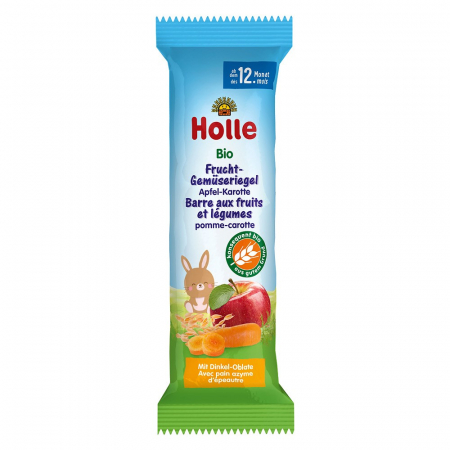 Biscuiti si gustari bio copii - Baton bio cu mere si morcovi pentru copii, +12 luni, 25 g