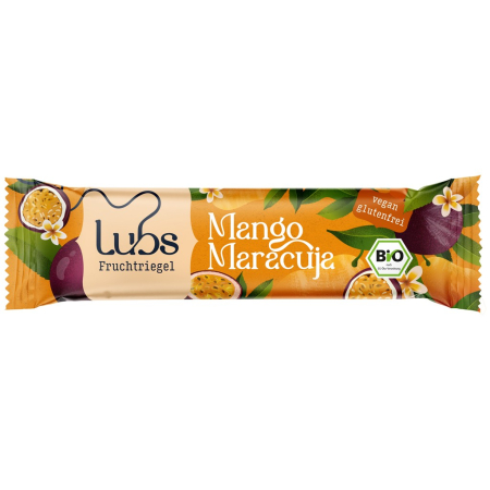 Batoane bio cu fructe - Baton cu mango si maracuja, fara gluten, eco, 30 g