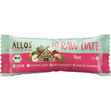 Batoane bio cu fructe - Baton din curmale si nuci, 32 g
