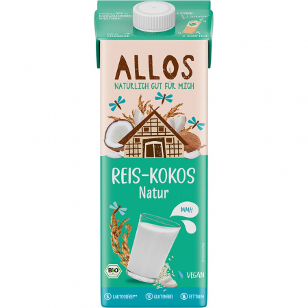 Sucuri si bauturi bio - Bautura de orez si cocos bio, 1 L